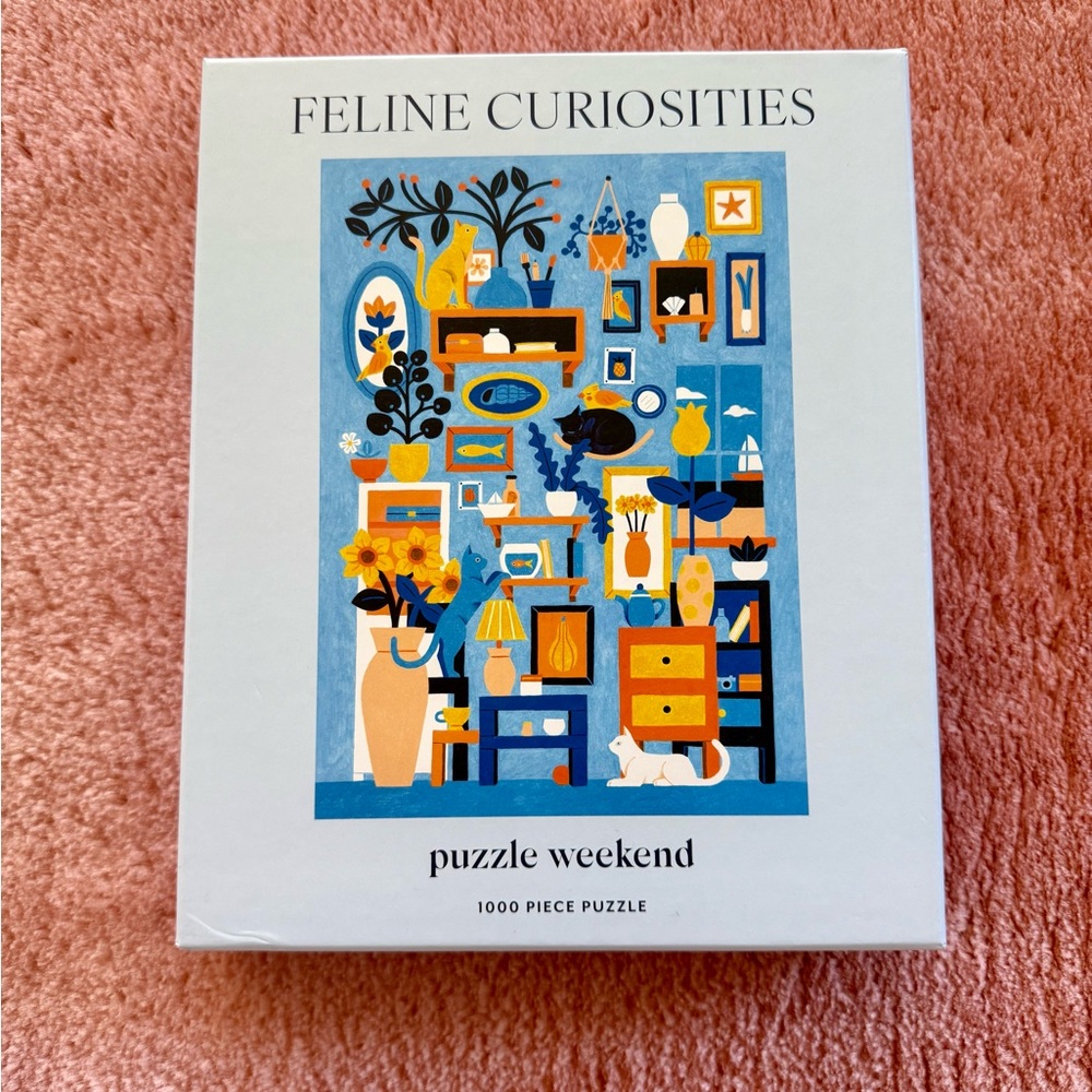 Puzzle Weekend Feline Curiosities 1000-Piece Puzzle - Picture 5 of 7